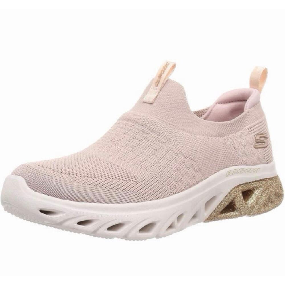Skechers glide step / size 8.5 gold and nude pink - Picture 2 of 11